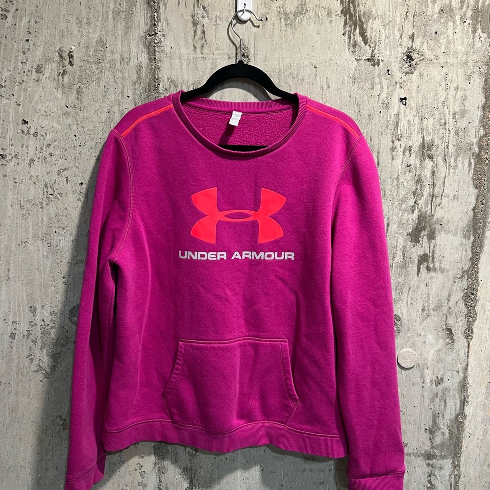 Under Armour Women's Pink Crew Neck Sweater